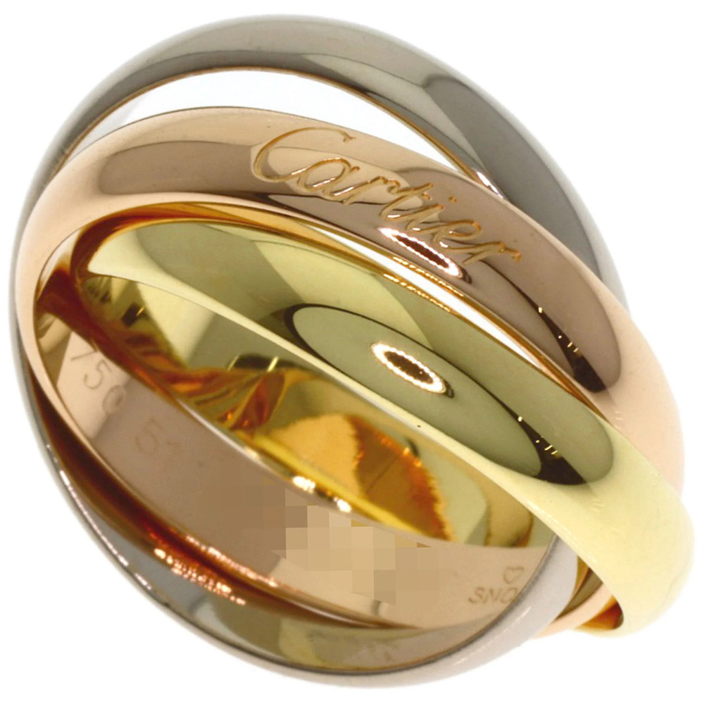 CARTIER Authentic 18k Gold Trinity Ring #51